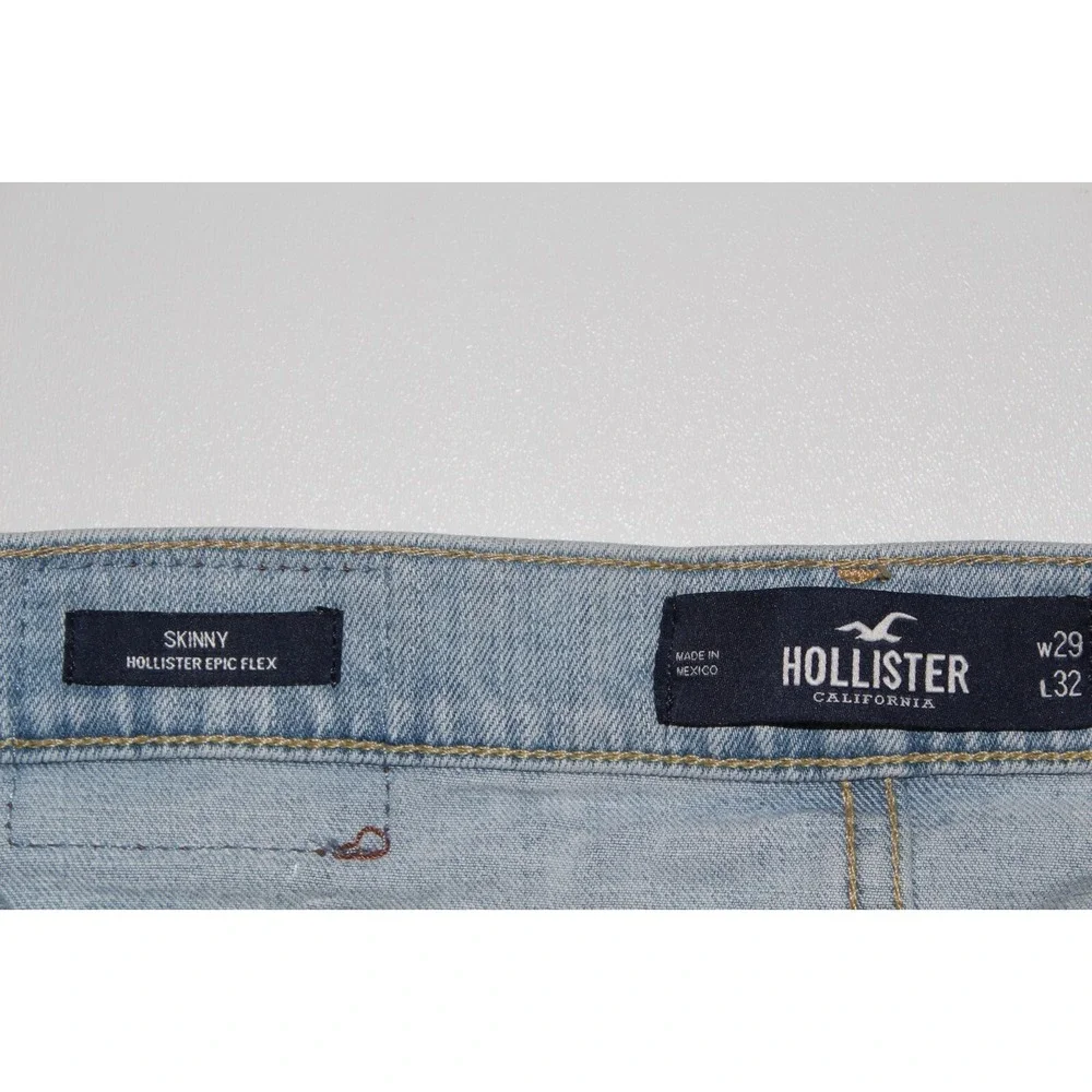 Hollister skinny Fit Epic Flex Men's‎ Jeans Size 31x31 (Tag 29x32) Light Blue